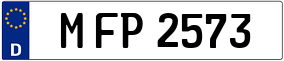 Trailer License Plate